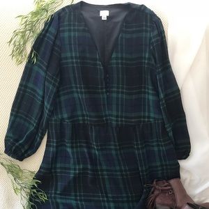 Plaid midi dress a .new day